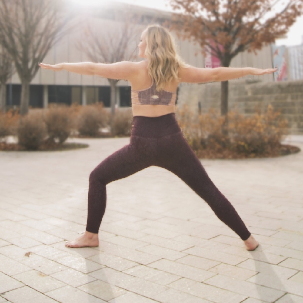 Red “Snake Skin” Yoga Pants